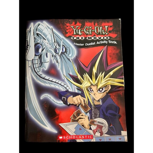 Yu-Gi-Oh! The Movie Master Duelist Activity Book Scholastic 1996 With Poster - Picture 1 of 6